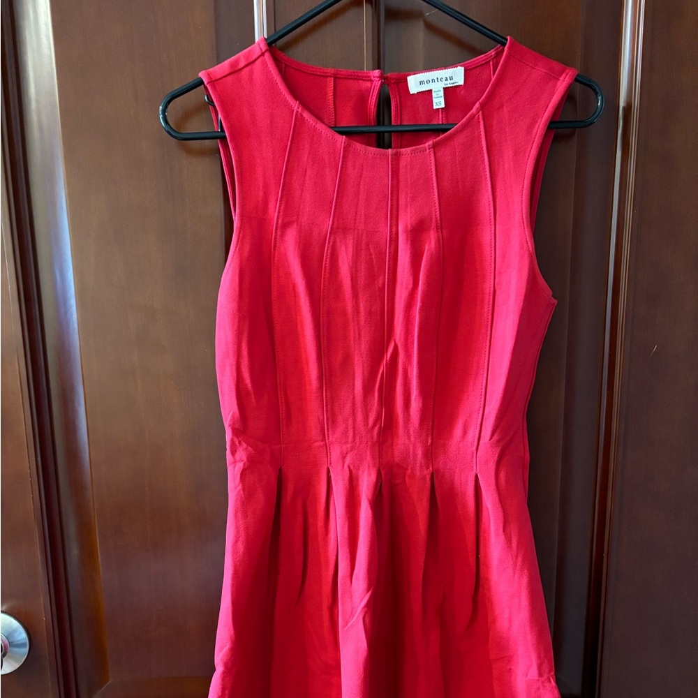 Monteau Aline dress Red